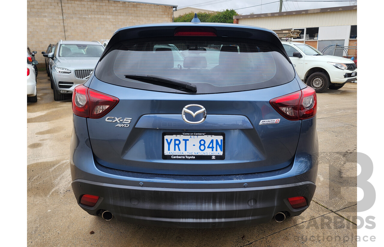 02/2016 Mazda Cx-5 GT (4x4) MY15 4d Wagon Blue 2.2L