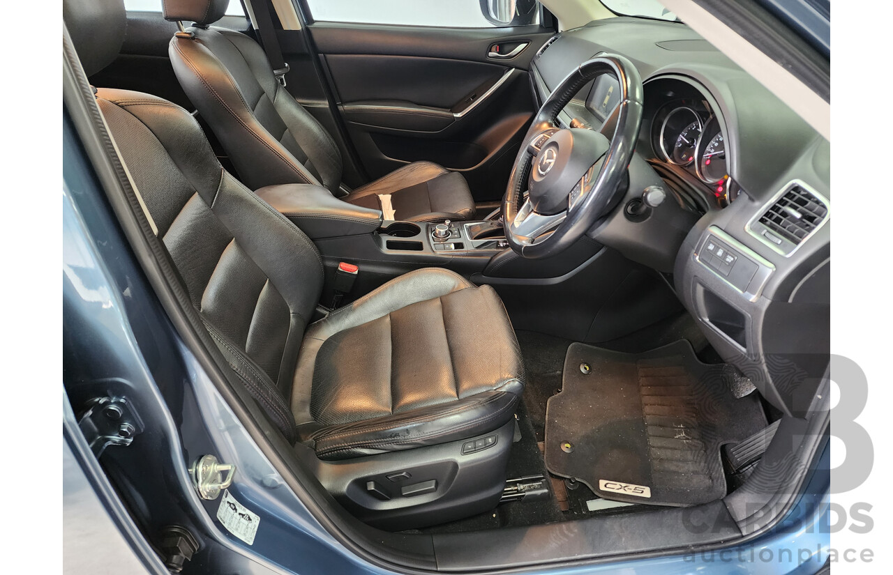 02/2016 Mazda Cx-5 GT (4x4) MY15 4d Wagon Blue 2.2L