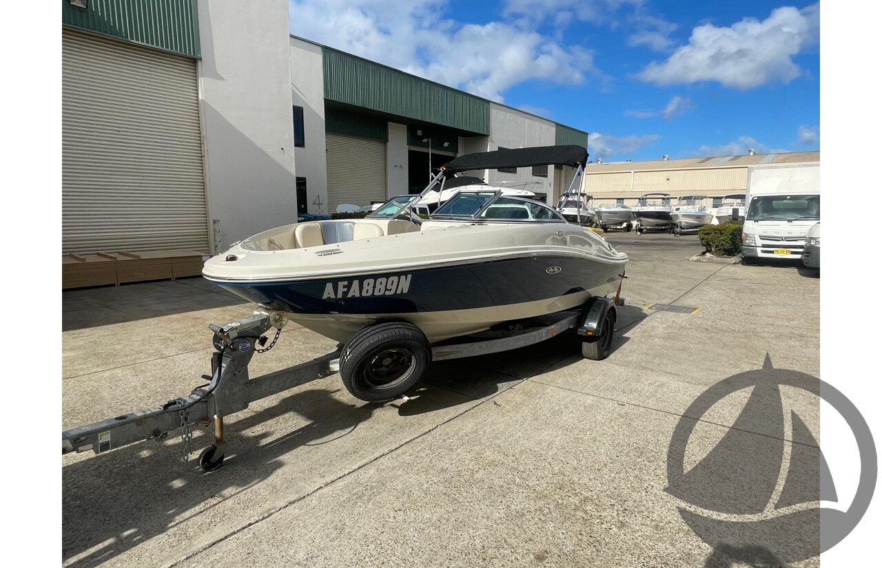 NO RESERVE - 2007 Searay 185 Sport, 4.3 Mercruiser, 411hrs
