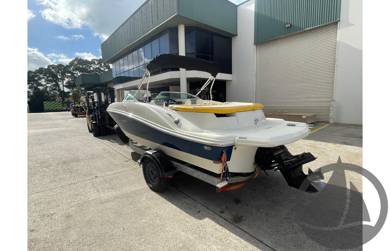 NO RESERVE - 2007 Searay 185 Sport, 4.3 Mercruiser, 411hrs