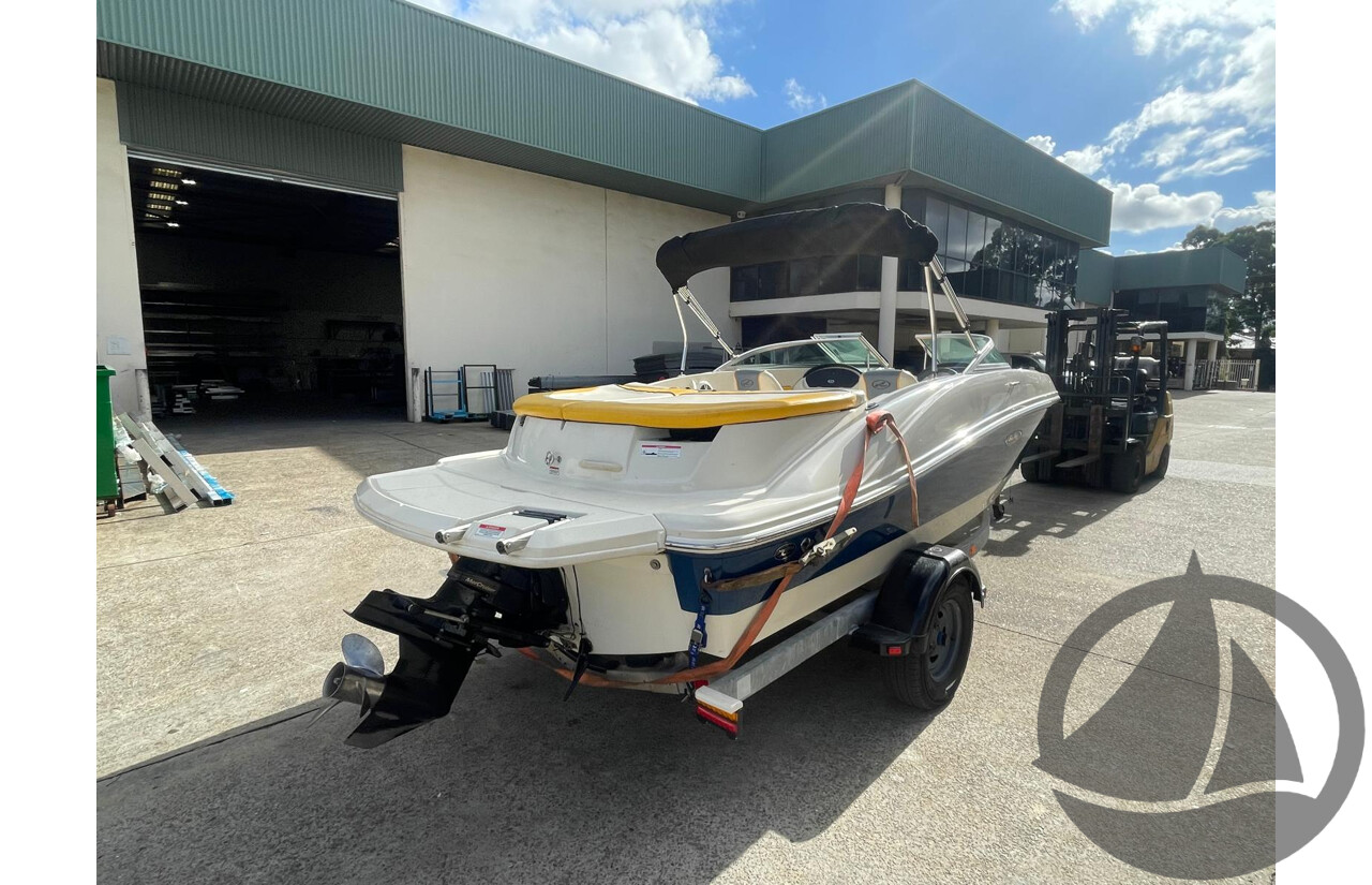 NO RESERVE - 2007 Searay 185 Sport, 4.3 Mercruiser, 411hrs