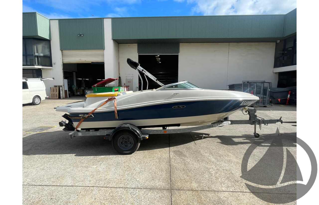 NO RESERVE - 2007 Searay 185 Sport, 4.3 Mercruiser, 411hrs