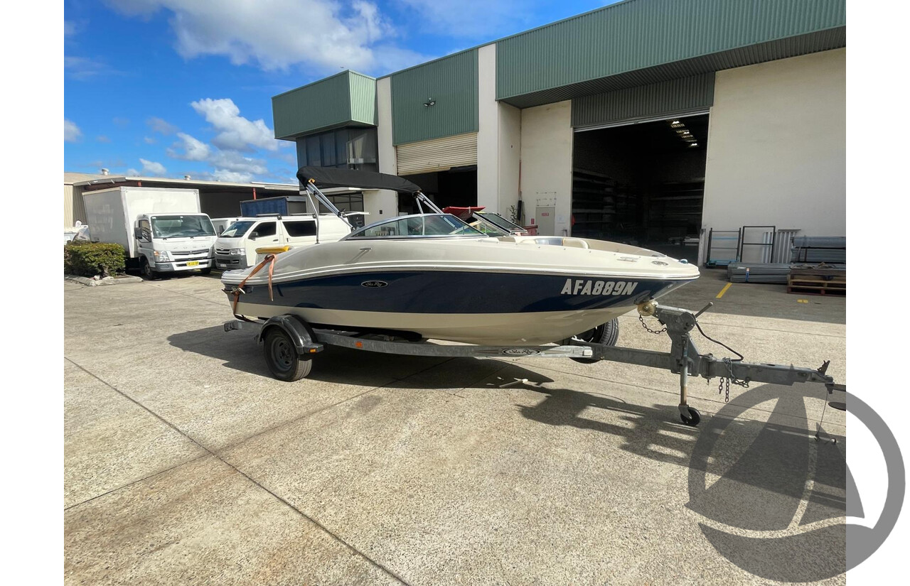 NO RESERVE - 2007 Searay 185 Sport, 4.3 Mercruiser, 411hrs