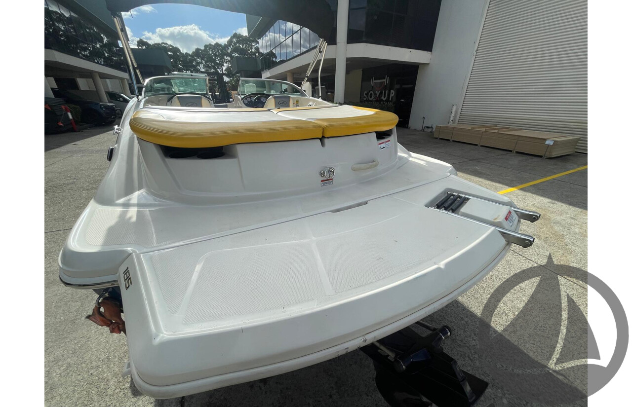 NO RESERVE - 2007 Searay 185 Sport, 4.3 Mercruiser, 411hrs