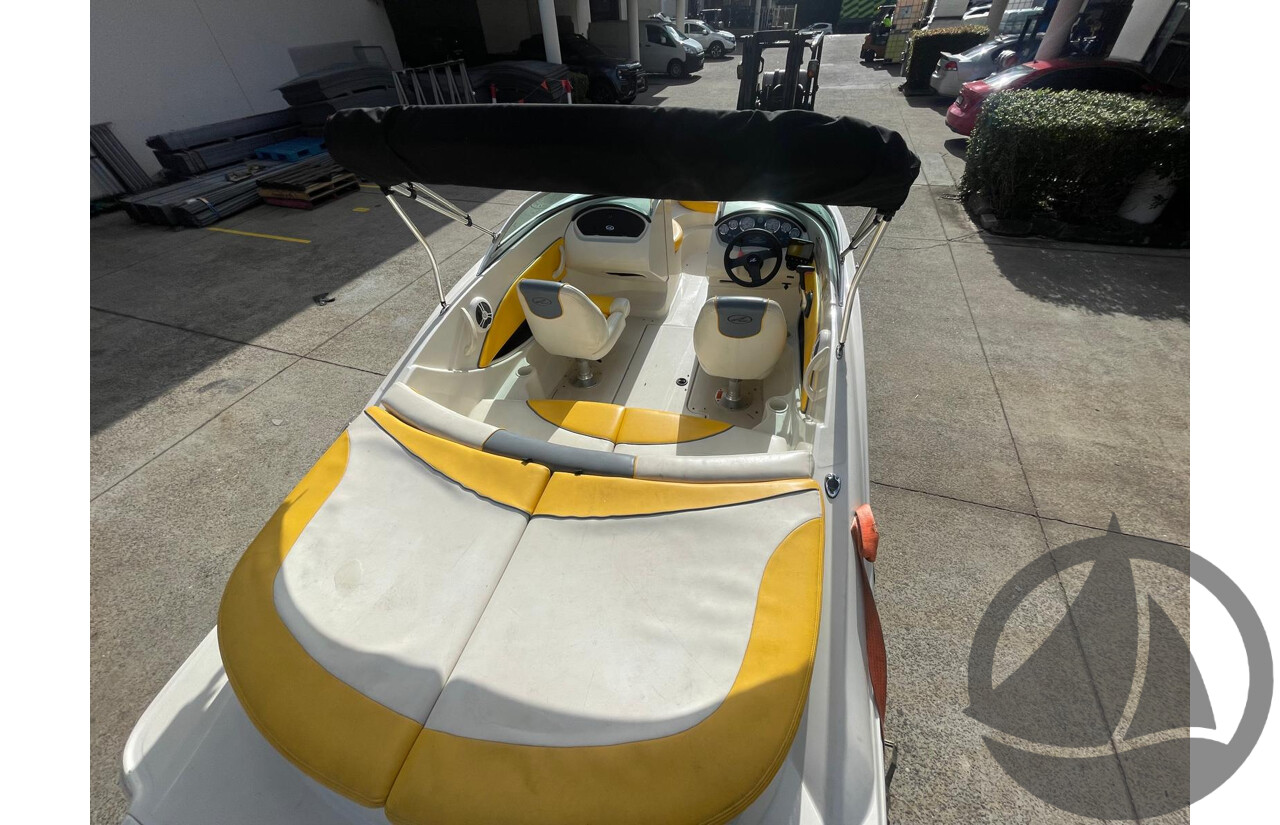NO RESERVE - 2007 Searay 185 Sport, 4.3 Mercruiser, 411hrs