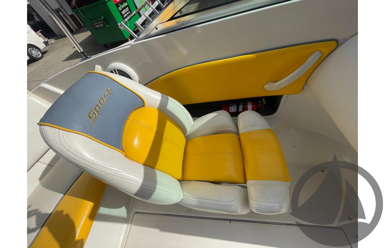 NO RESERVE - 2007 Searay 185 Sport, 4.3 Mercruiser, 411hrs
