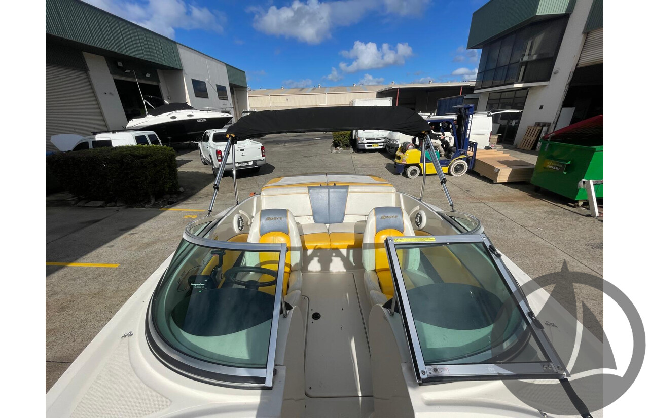 NO RESERVE - 2007 Searay 185 Sport, 4.3 Mercruiser, 411hrs