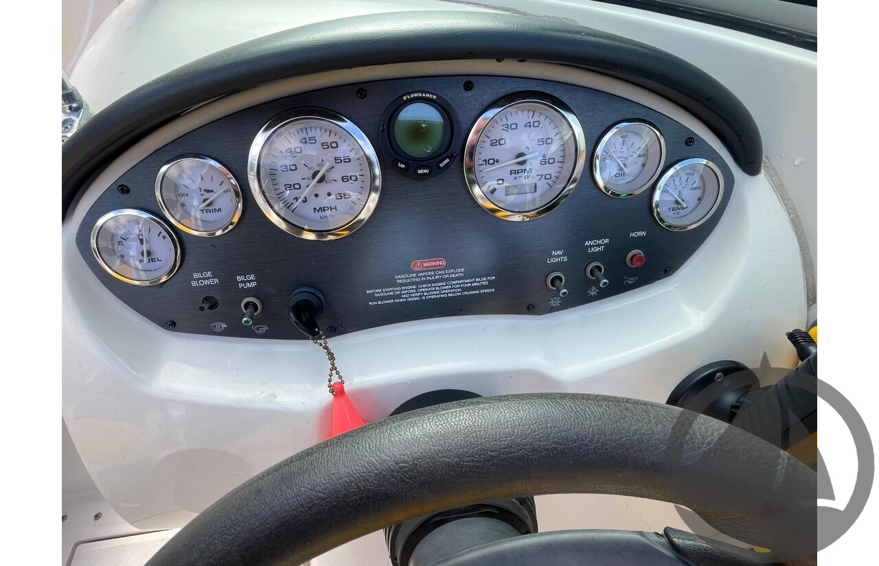 NO RESERVE - 2007 Searay 185 Sport, 4.3 Mercruiser, 411hrs