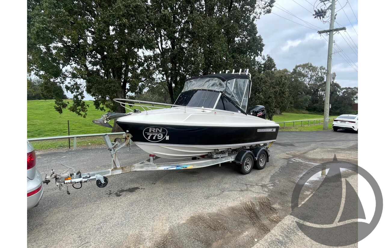 NO RESERVE - Haines Hunter 17L, 2021 Mercury Pro 115HP, 365Hrs