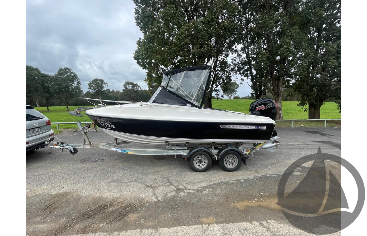 NO RESERVE - Haines Hunter 17L, 2021 Mercury Pro 115HP, 365Hrs