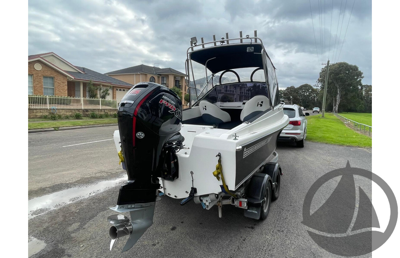 NO RESERVE - Haines Hunter 17L, 2021 Mercury Pro 115HP, 365Hrs