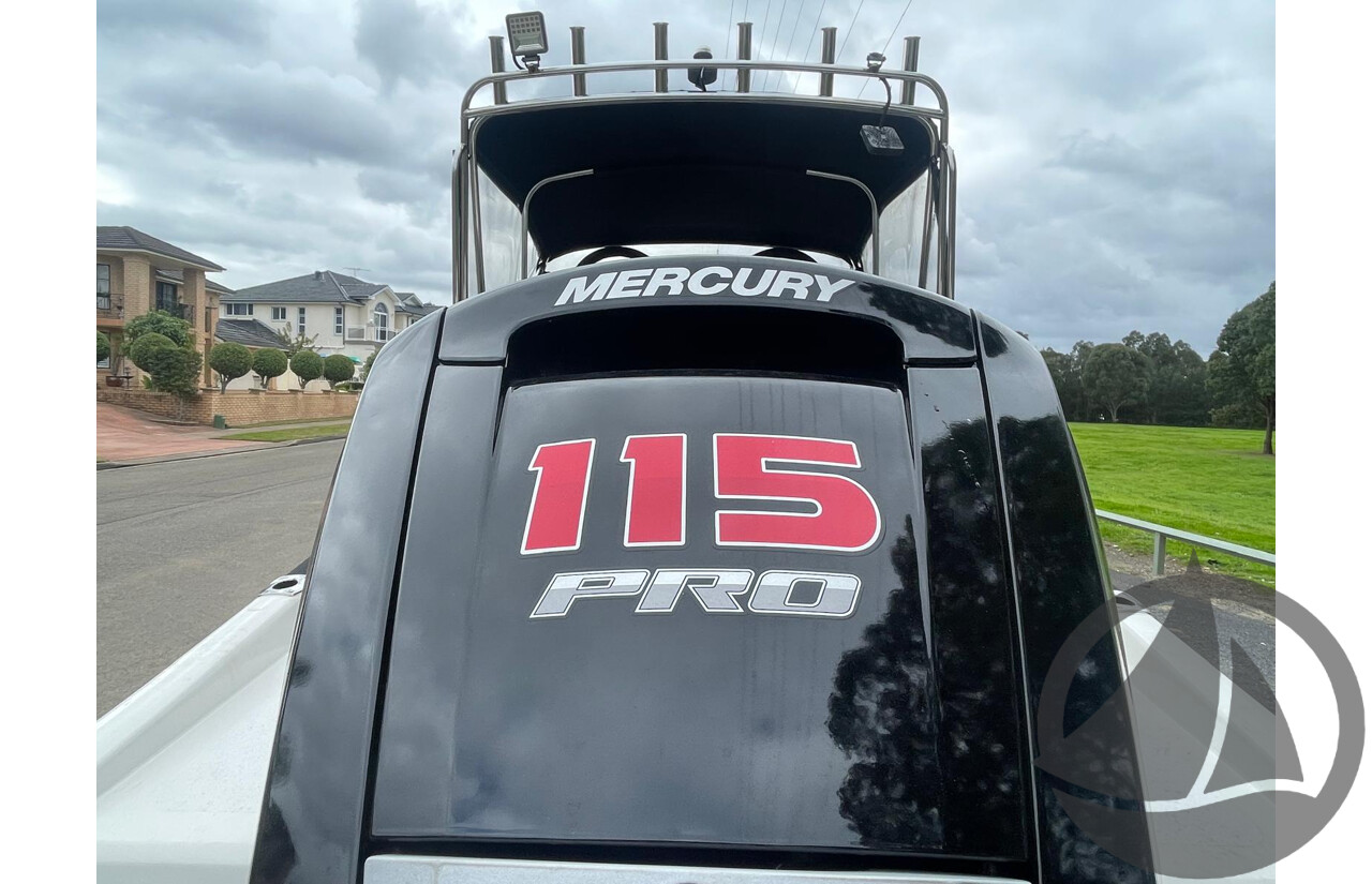 NO RESERVE - Haines Hunter 17L, 2021 Mercury Pro 115HP, 365Hrs