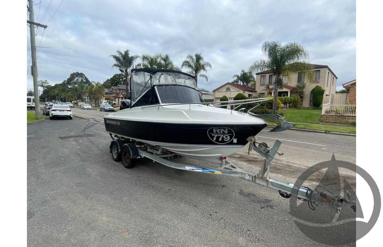 NO RESERVE - Haines Hunter 17L, 2021 Mercury Pro 115HP, 365Hrs