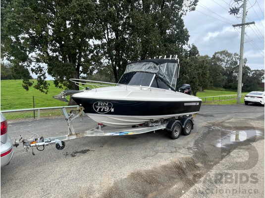 NO RESERVE - Haines Hunter 17L, 2021 Mercury Pro 115HP, 365Hrs