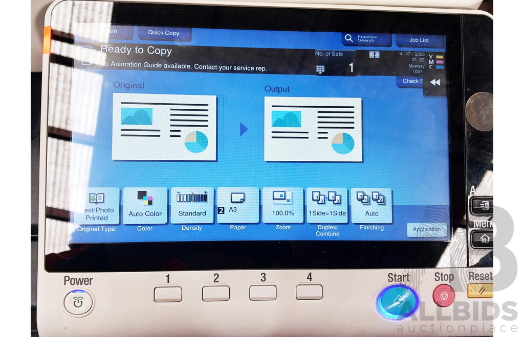 Konica Minolta bizhub C458 Colour Laser Multifunction Printer