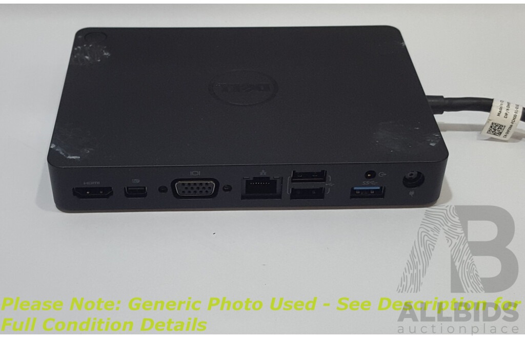 Dell (WD15) USB-C Docking Station w/ Power Supply