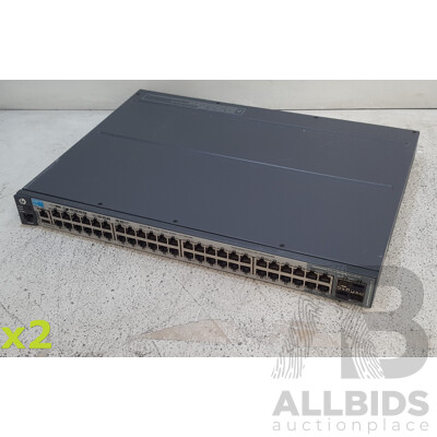 HP (J9728A) 2920-48G 48-Port Managed Gigabit Switch - Lot of Two
