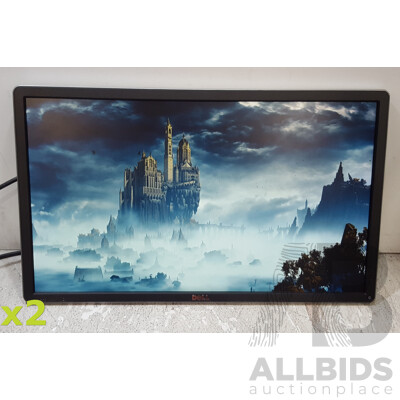 Dell (P2314Ht) 23-Inch Full HD (1080p) Widescreen LED-Backlit LCD Monitor - Lot of Two