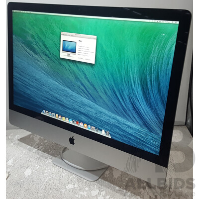 Apple (A1419) Intel Core i7 (4771) 3.50GHz-3.90GHz 4-Core CPU 27-Inch iMac (Late-2013)
