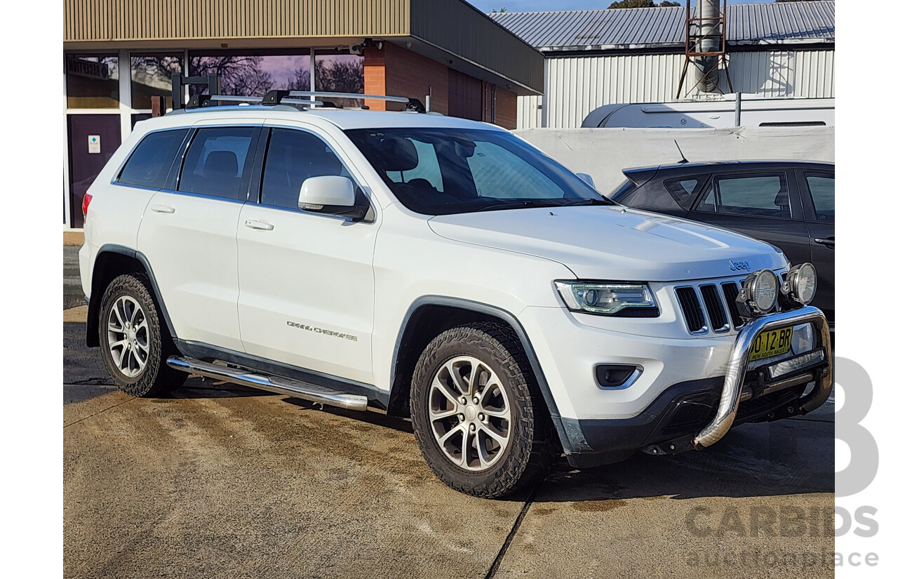 08/2014 Jeep Grand Cherokee Laredo (4x4) WK MY14 4d Wagon White 3.0L