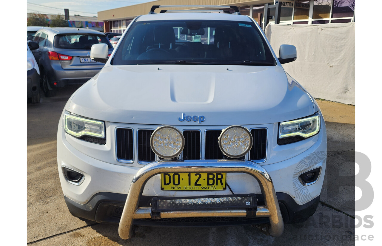 08/2014 Jeep Grand Cherokee Laredo (4x4) WK MY14 4d Wagon White 3.0L