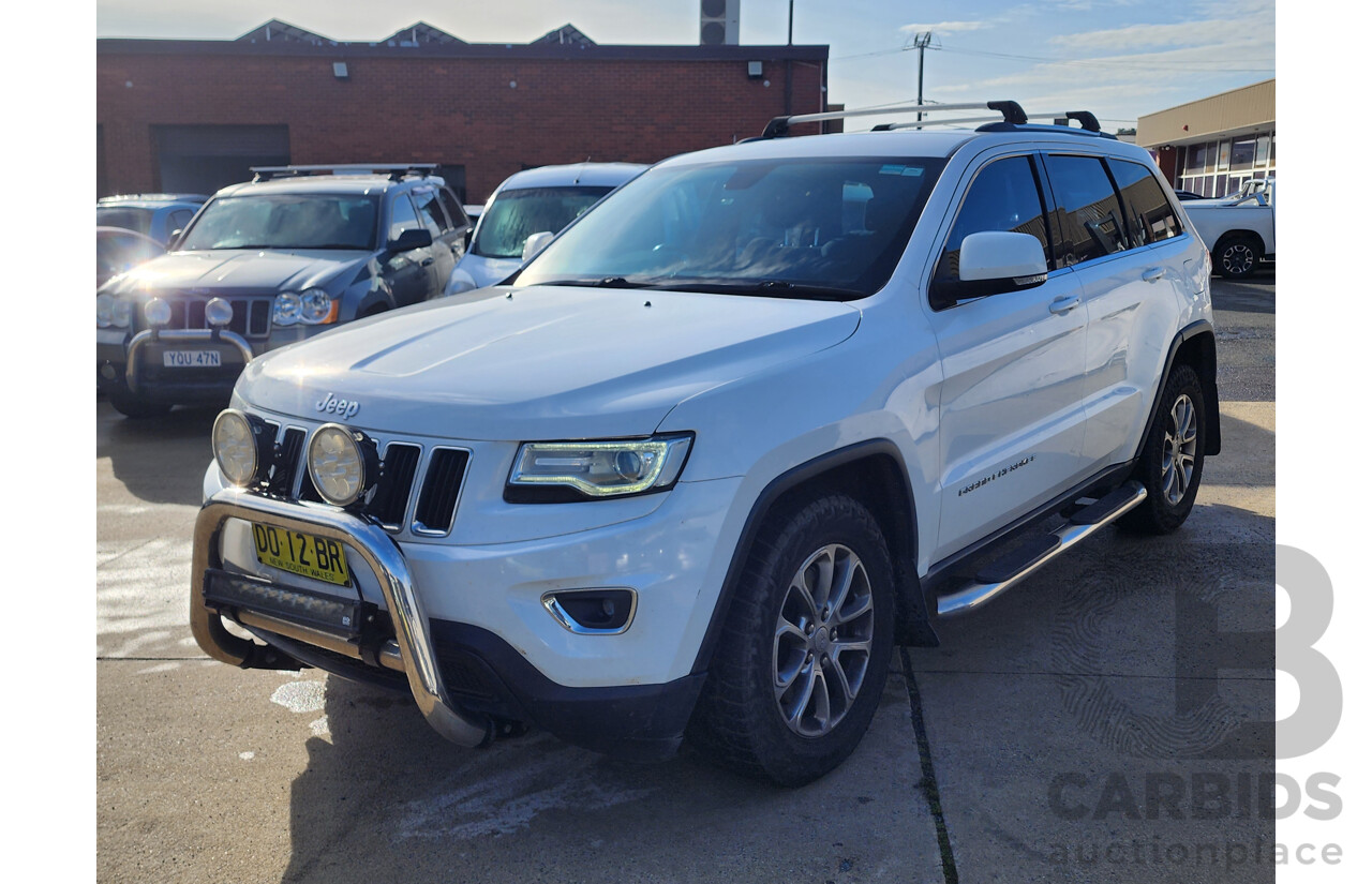 08/2014 Jeep Grand Cherokee Laredo (4x4) WK MY14 4d Wagon White 3.0L
