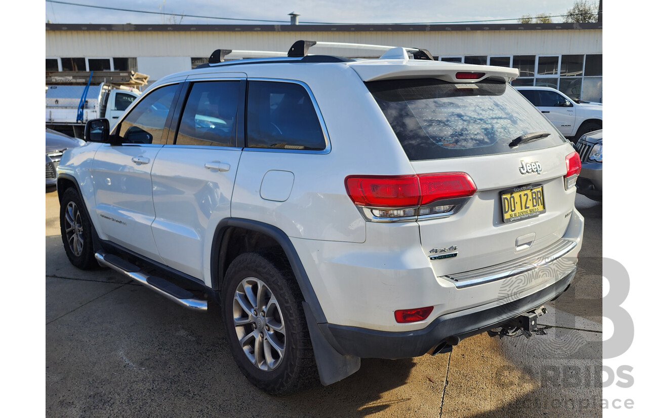 08/2014 Jeep Grand Cherokee Laredo (4x4) WK MY14 4d Wagon White 3.0L