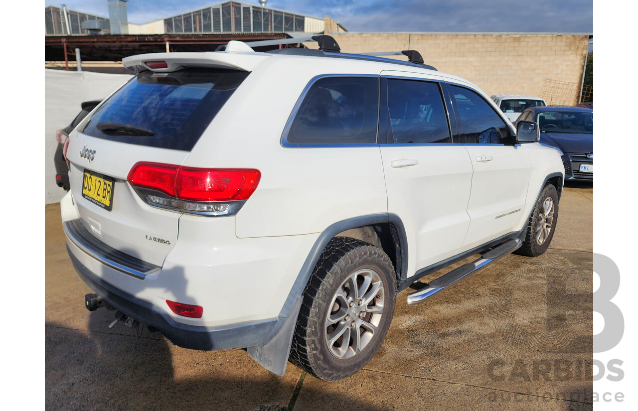 08/2014 Jeep Grand Cherokee Laredo (4x4) WK MY14 4d Wagon White 3.0L