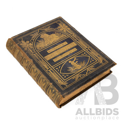 The Life & Explorations of Dr. Livingstone - The Great Missionary Traveller, Antique Volume (c1870-1880), 31L x 24W x 6D cm