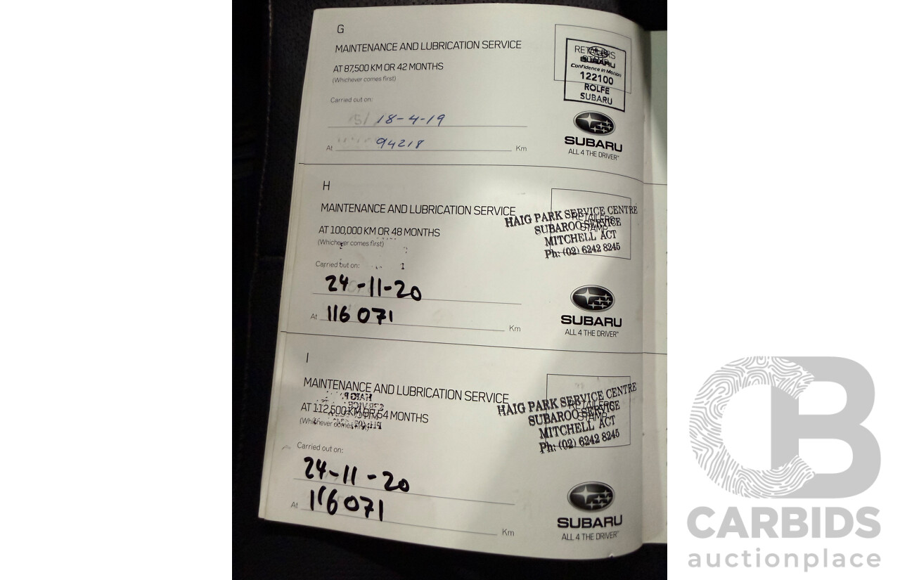 11/2013 Subaru Outback 2.5i MY13 4d Wagon Silver 2.5L