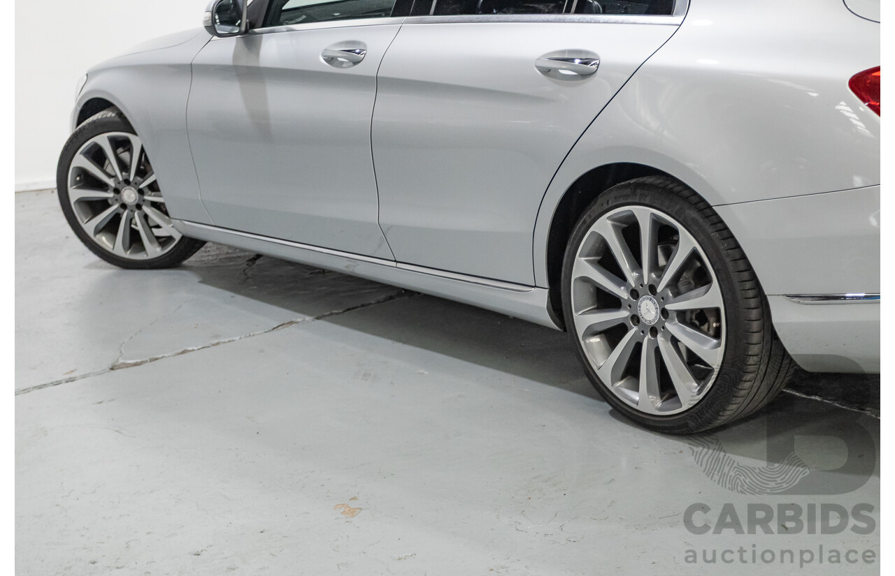 01/2015 Mercedes-Benz C250 (RWD) W205 4D Sedan Iridium Silver Metallic Turbo 2.0L