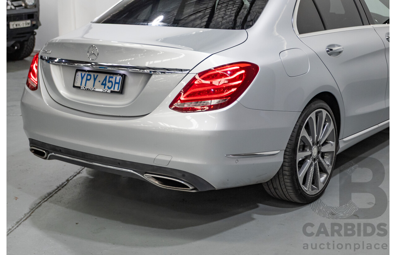 01/2015 Mercedes-Benz C250 (RWD) W205 4D Sedan Iridium Silver Metallic Turbo 2.0L
