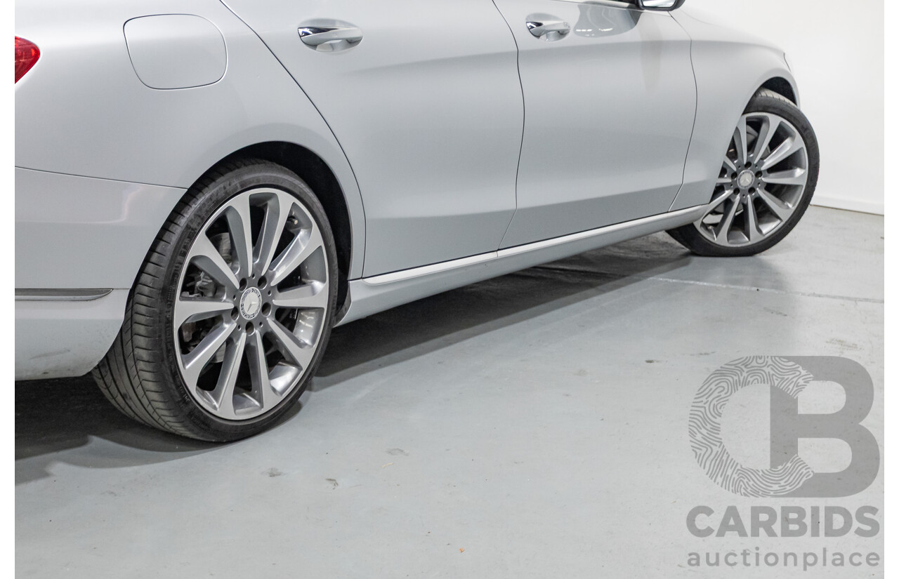 01/2015 Mercedes-Benz C250 (RWD) W205 4D Sedan Iridium Silver Metallic Turbo 2.0L