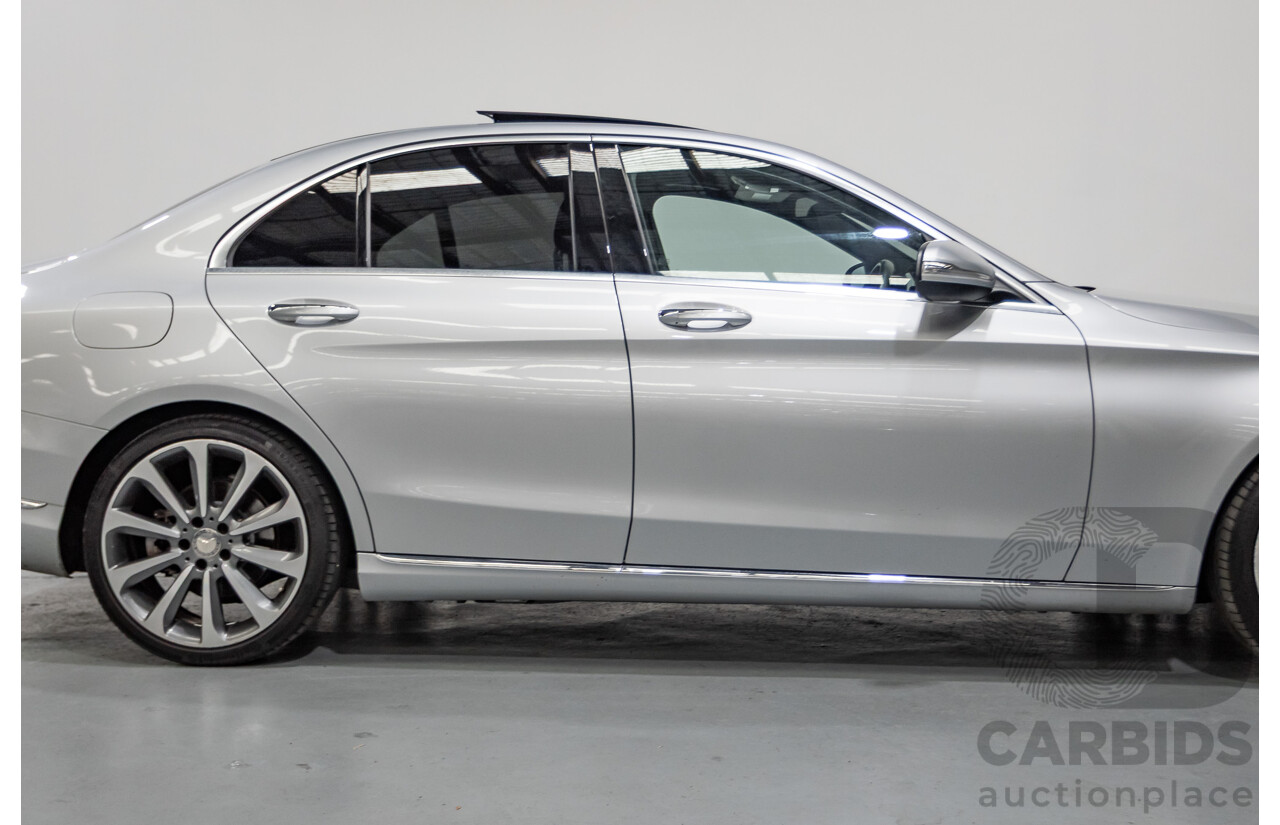 01/2015 Mercedes-Benz C250 (RWD) W205 4D Sedan Iridium Silver Metallic Turbo 2.0L