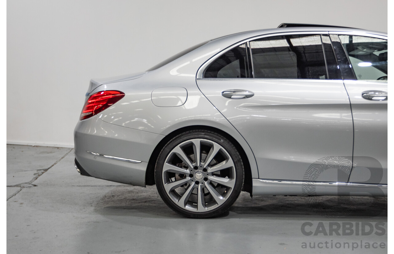 01/2015 Mercedes-Benz C250 (RWD) W205 4D Sedan Iridium Silver Metallic Turbo 2.0L