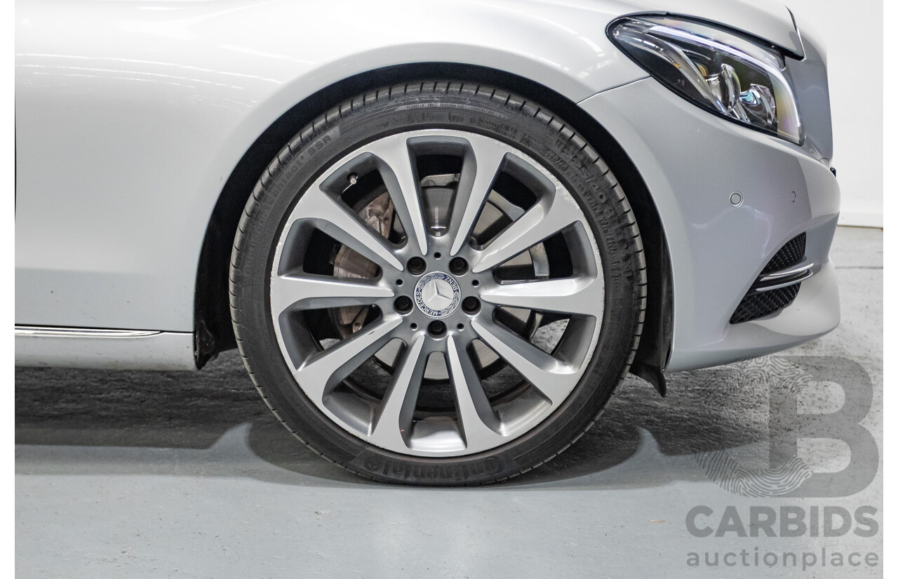 01/2015 Mercedes-Benz C250 (RWD) W205 4D Sedan Iridium Silver Metallic Turbo 2.0L