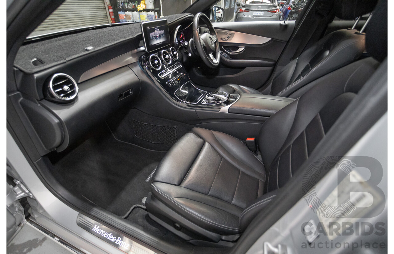 01/2015 Mercedes-Benz C250 (RWD) W205 4D Sedan Iridium Silver Metallic Turbo 2.0L
