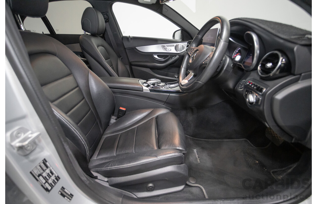 01/2015 Mercedes-Benz C250 (RWD) W205 4D Sedan Iridium Silver Metallic Turbo 2.0L
