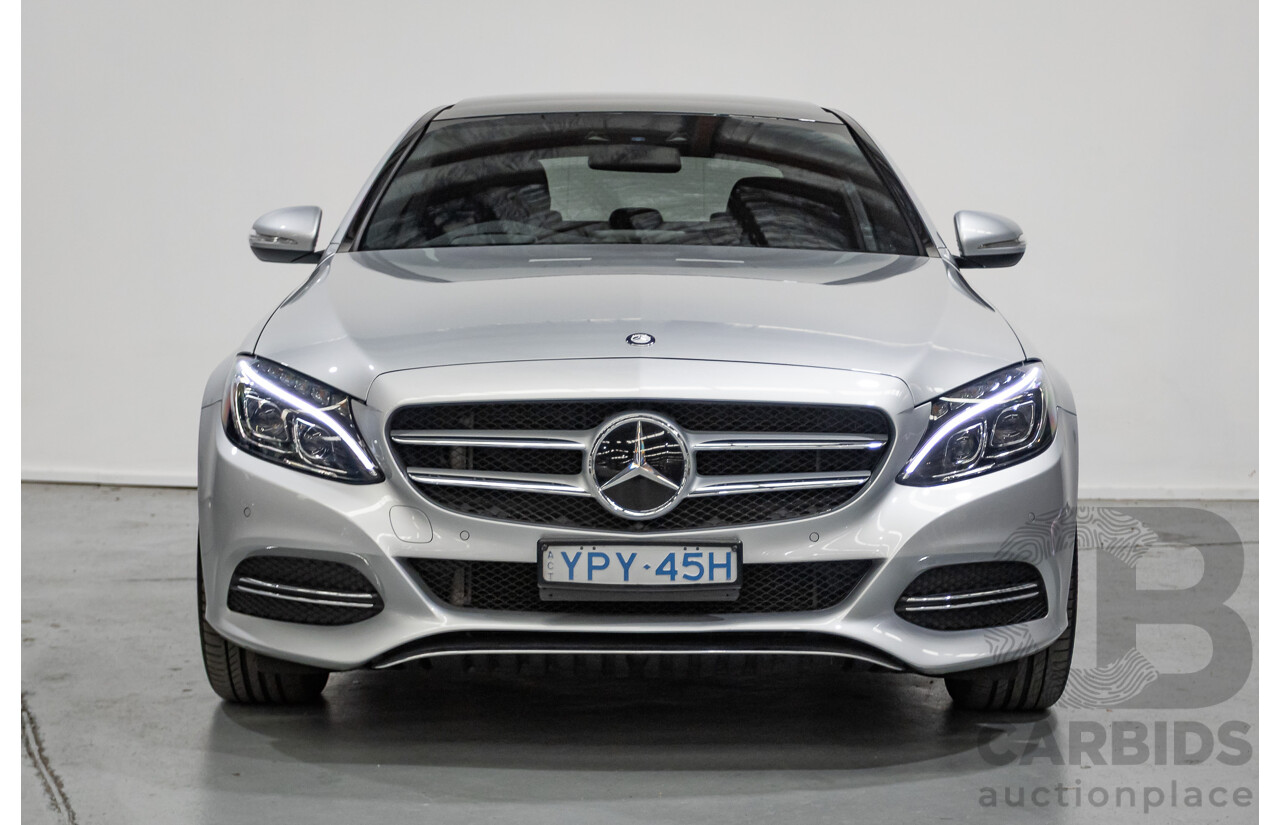 01/2015 Mercedes-Benz C250 (RWD) W205 4D Sedan Iridium Silver Metallic Turbo 2.0L