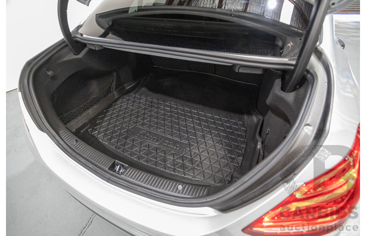 01/2015 Mercedes-Benz C250 (RWD) W205 4D Sedan Iridium Silver Metallic Turbo 2.0L