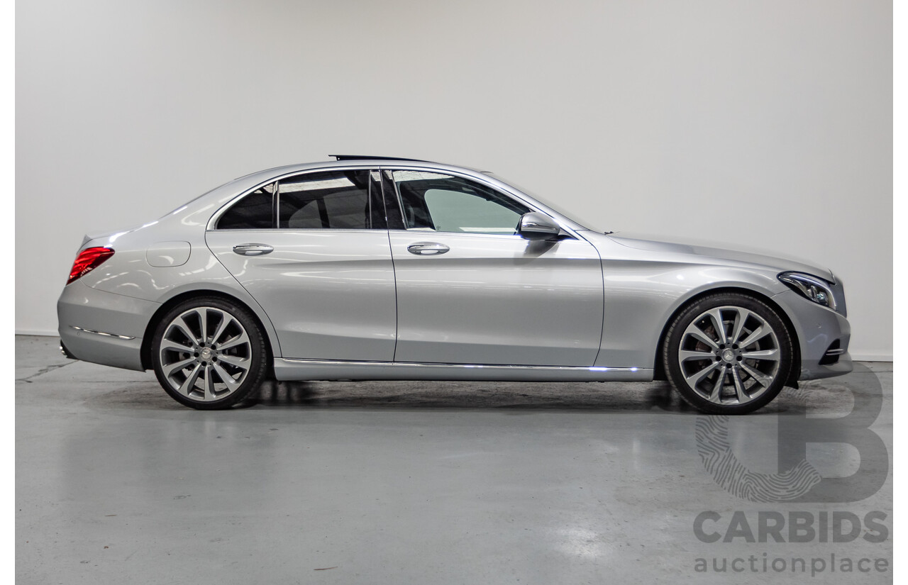 01/2015 Mercedes-Benz C250 (RWD) W205 4D Sedan Iridium Silver Metallic Turbo 2.0L