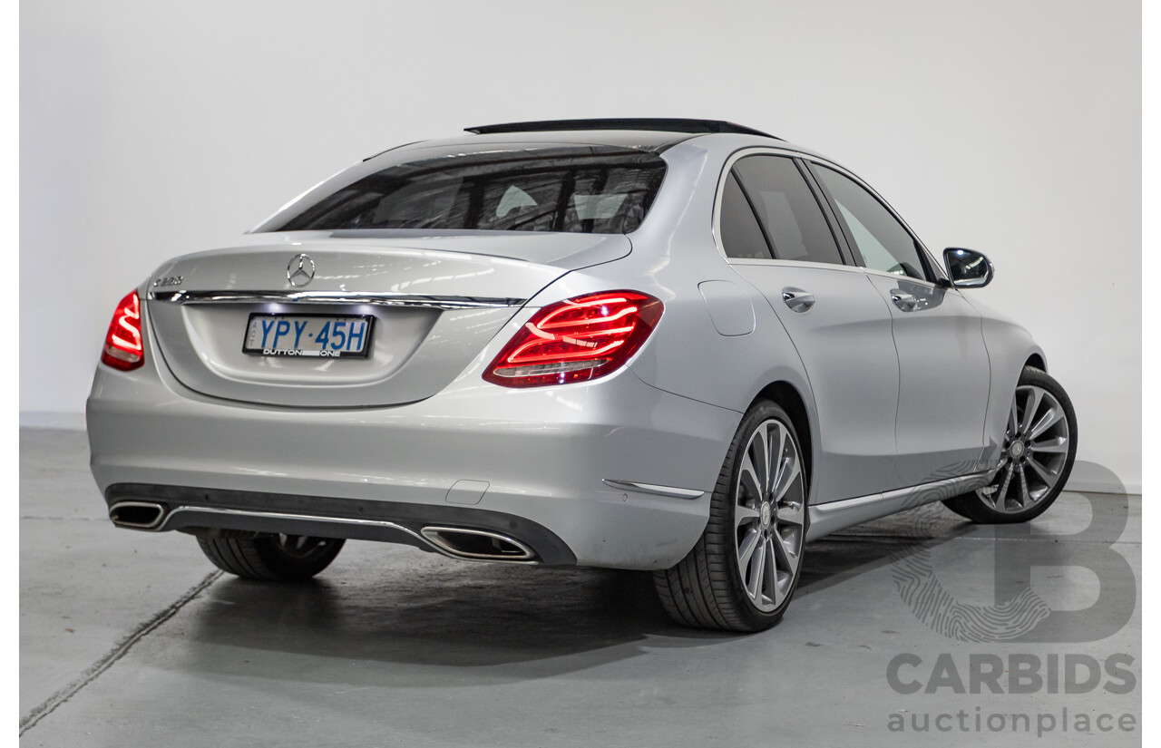 01/2015 Mercedes-Benz C250 (RWD) W205 4D Sedan Iridium Silver Metallic Turbo 2.0L