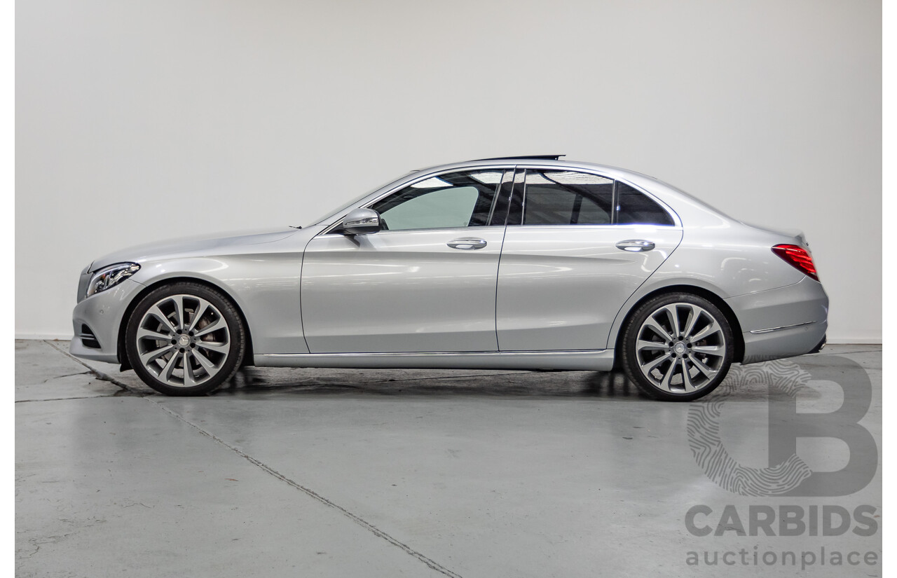 01/2015 Mercedes-Benz C250 (RWD) W205 4D Sedan Iridium Silver Metallic Turbo 2.0L
