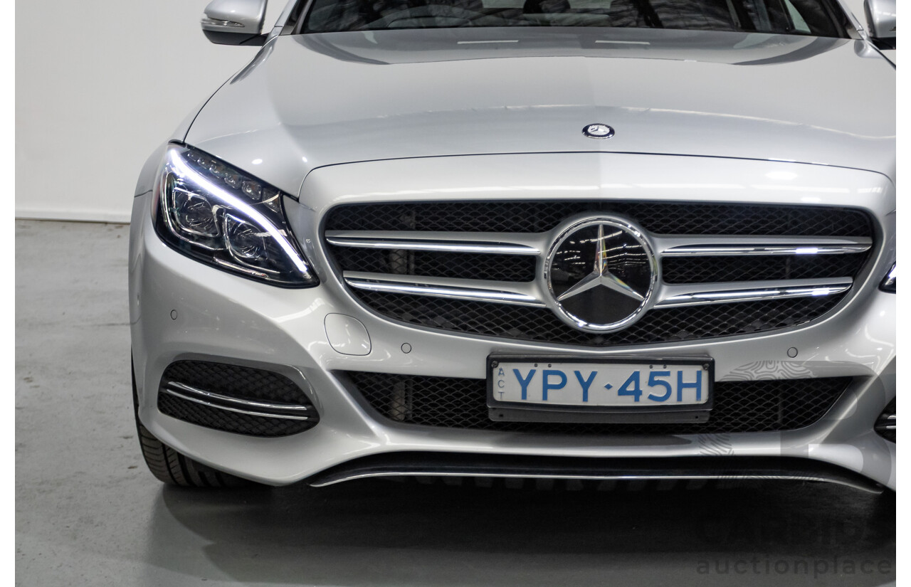 01/2015 Mercedes-Benz C250 (RWD) W205 4D Sedan Iridium Silver Metallic Turbo 2.0L