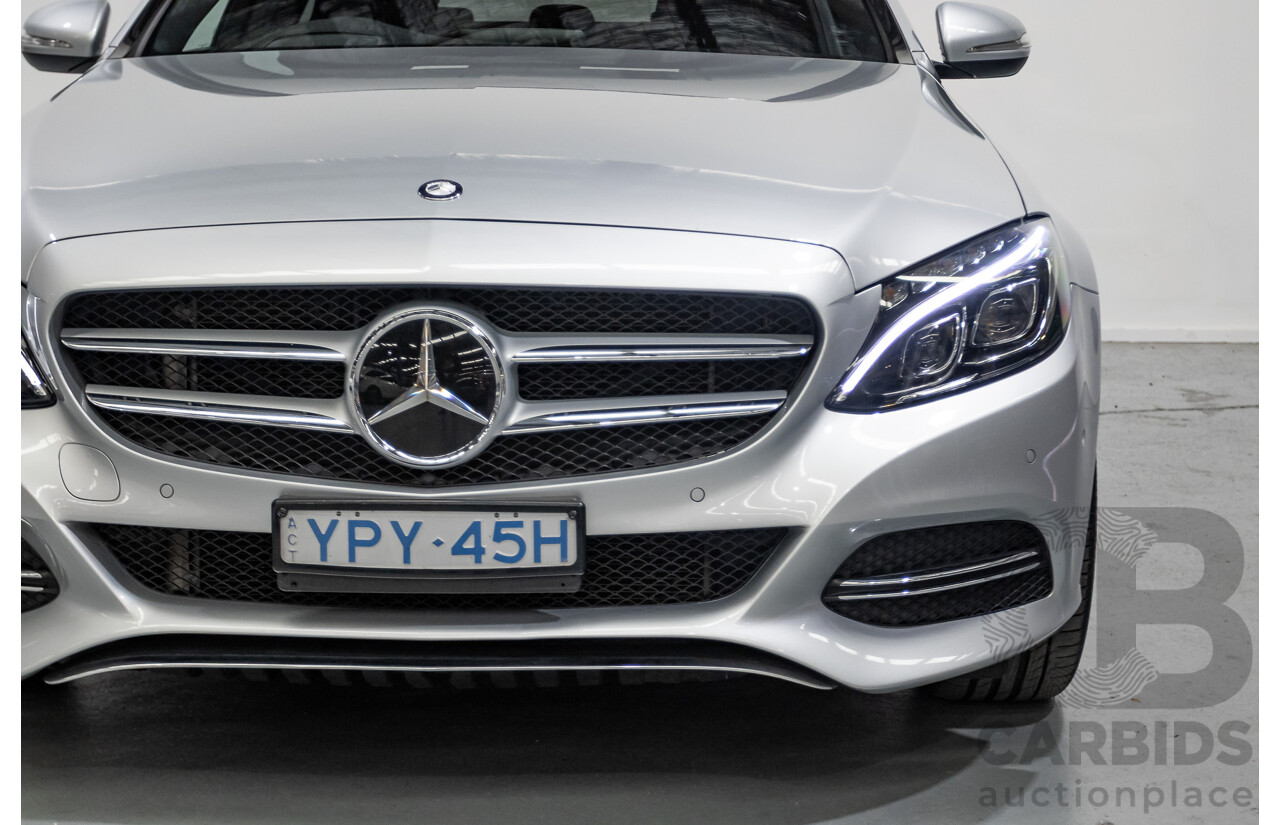 01/2015 Mercedes-Benz C250 (RWD) W205 4D Sedan Iridium Silver Metallic Turbo 2.0L