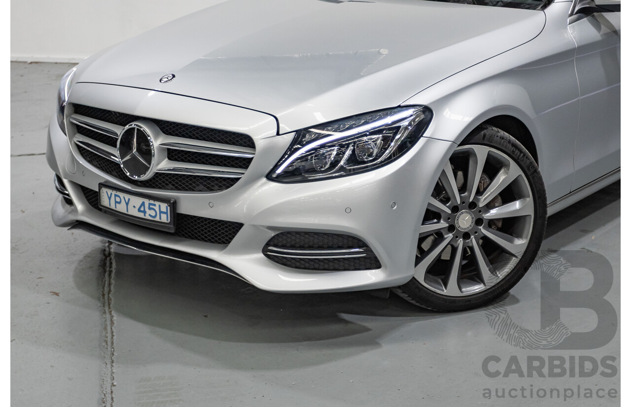 01/2015 Mercedes-Benz C250 (RWD) W205 4D Sedan Iridium Silver Metallic Turbo 2.0L