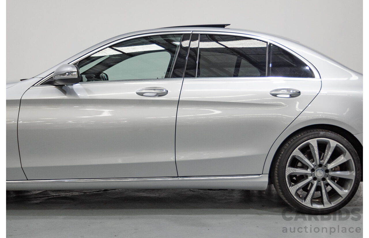 01/2015 Mercedes-Benz C250 (RWD) W205 4D Sedan Iridium Silver Metallic Turbo 2.0L