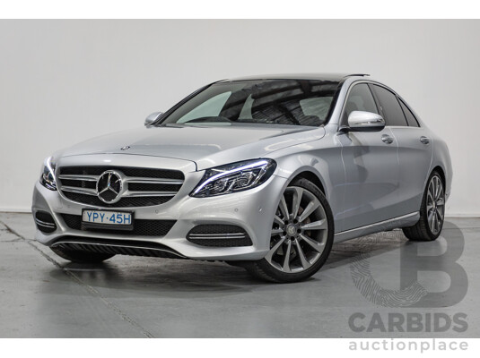 01/2015 Mercedes-Benz C250 (RWD) W205 4D Sedan Iridium Silver Metallic Turbo 2.0L