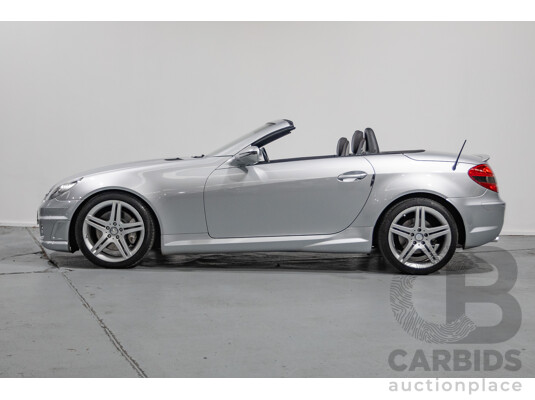 9/2010 Mercedes Benz SLK300 R171 MY10 2d Convertible Iridium Silver Metallic V6 3.0L