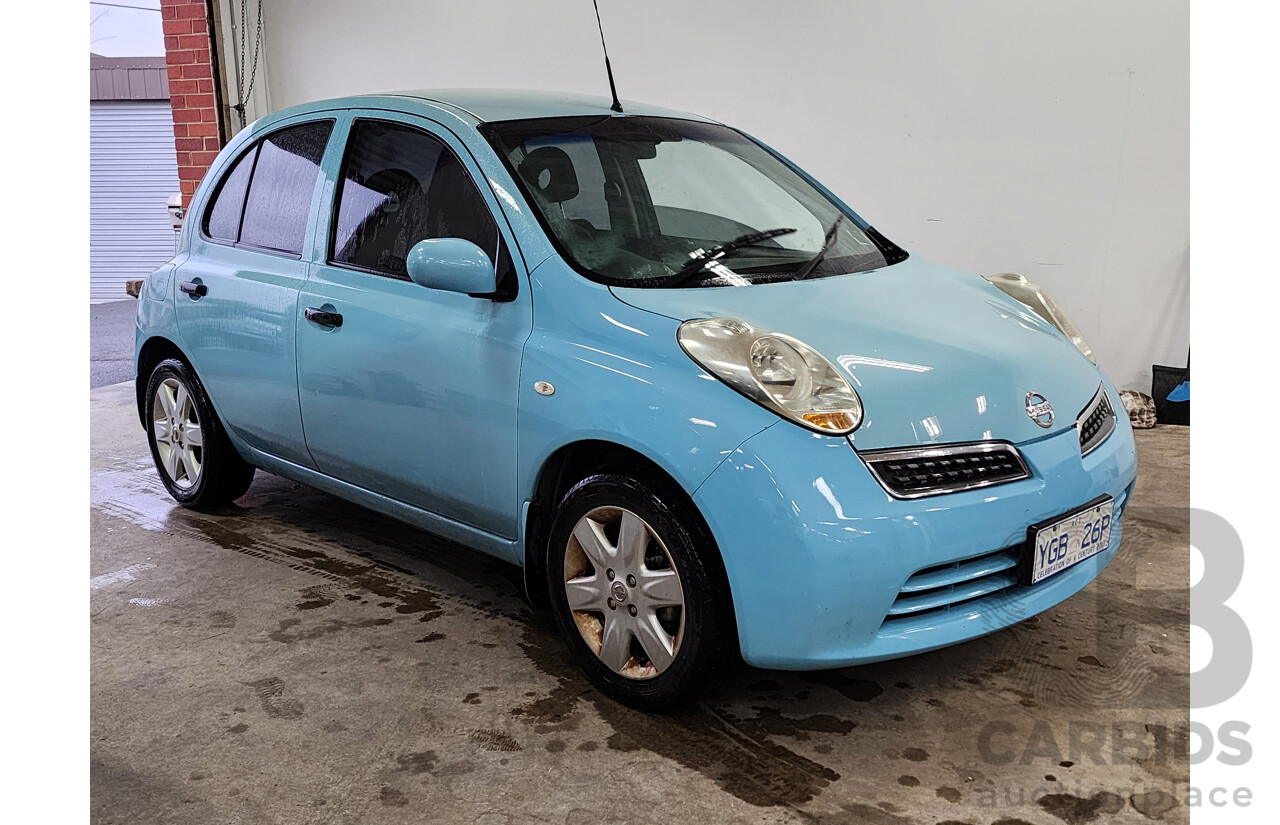 09/2008 Nissan Micra  K12 5d Hatchback Blue 1.4L